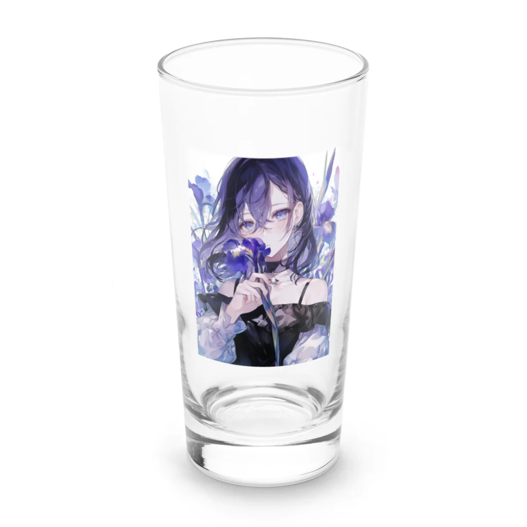 AQUAMETAVERSEの花菖蒲の優美な香り　BLUE PLUM  691 Long Sized Water Glass :front