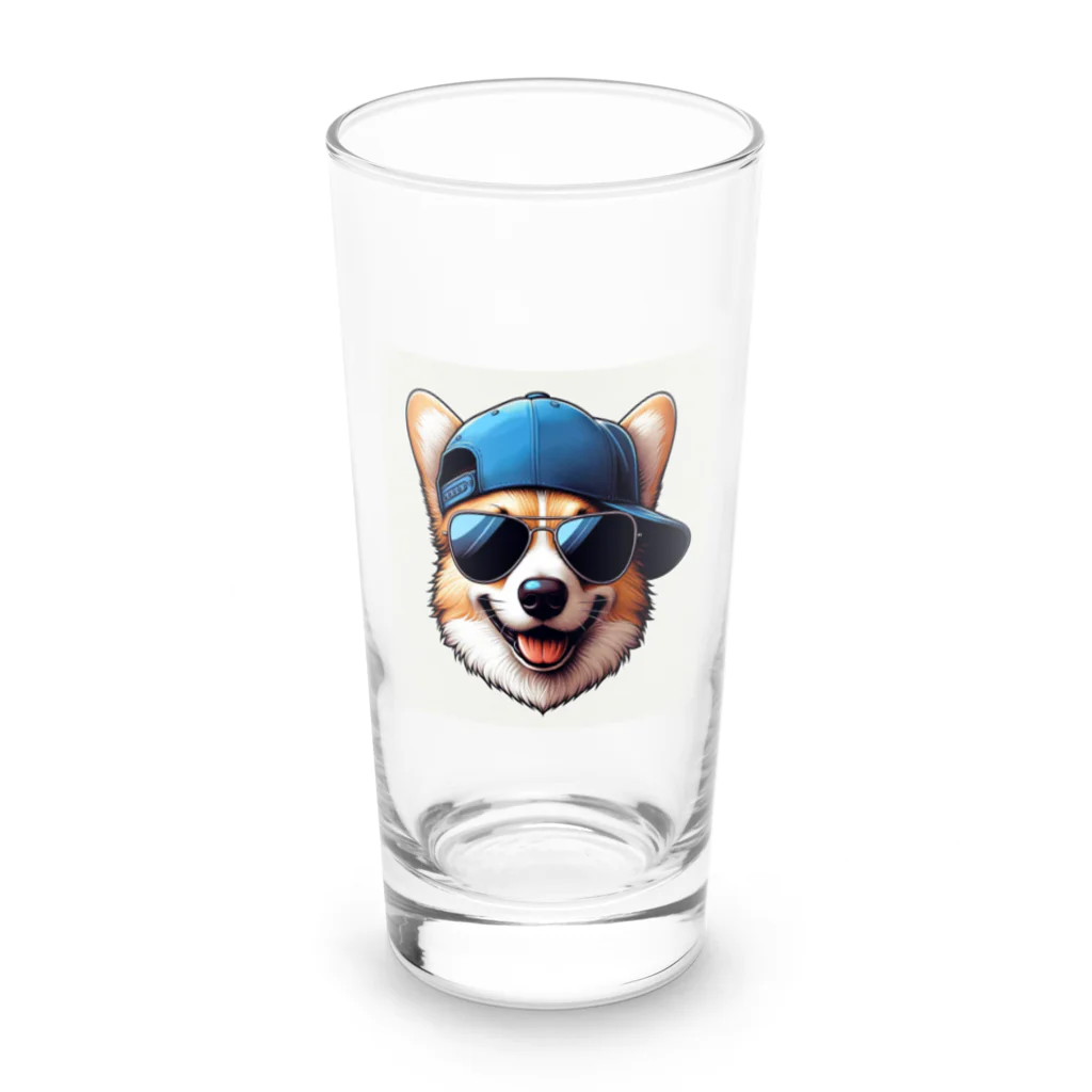 キャップ犬専門店のキャップ犬3 Long Sized Water Glass :front