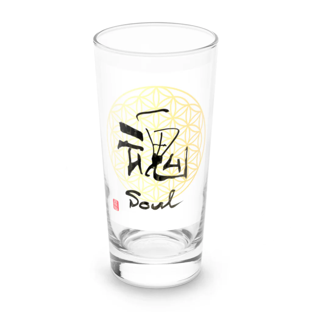 HAPPO SHOPの仙人書「魂」 Long Sized Water Glass :front