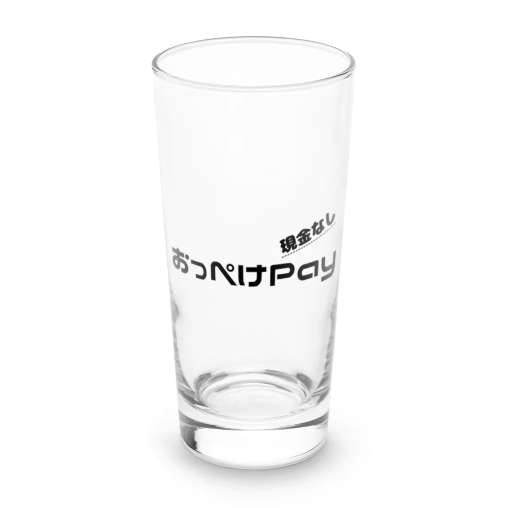 japan-daisukiの【おっぺけPay】 Long Sized Water Glass :front