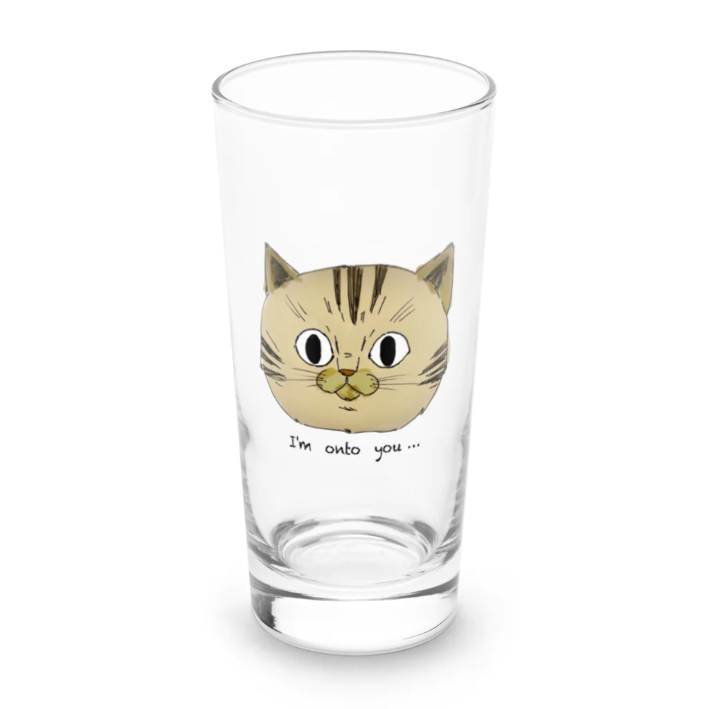 NaNa’s SHOP 🐾のお見通し猫　🐾 Long Sized Water Glass :front