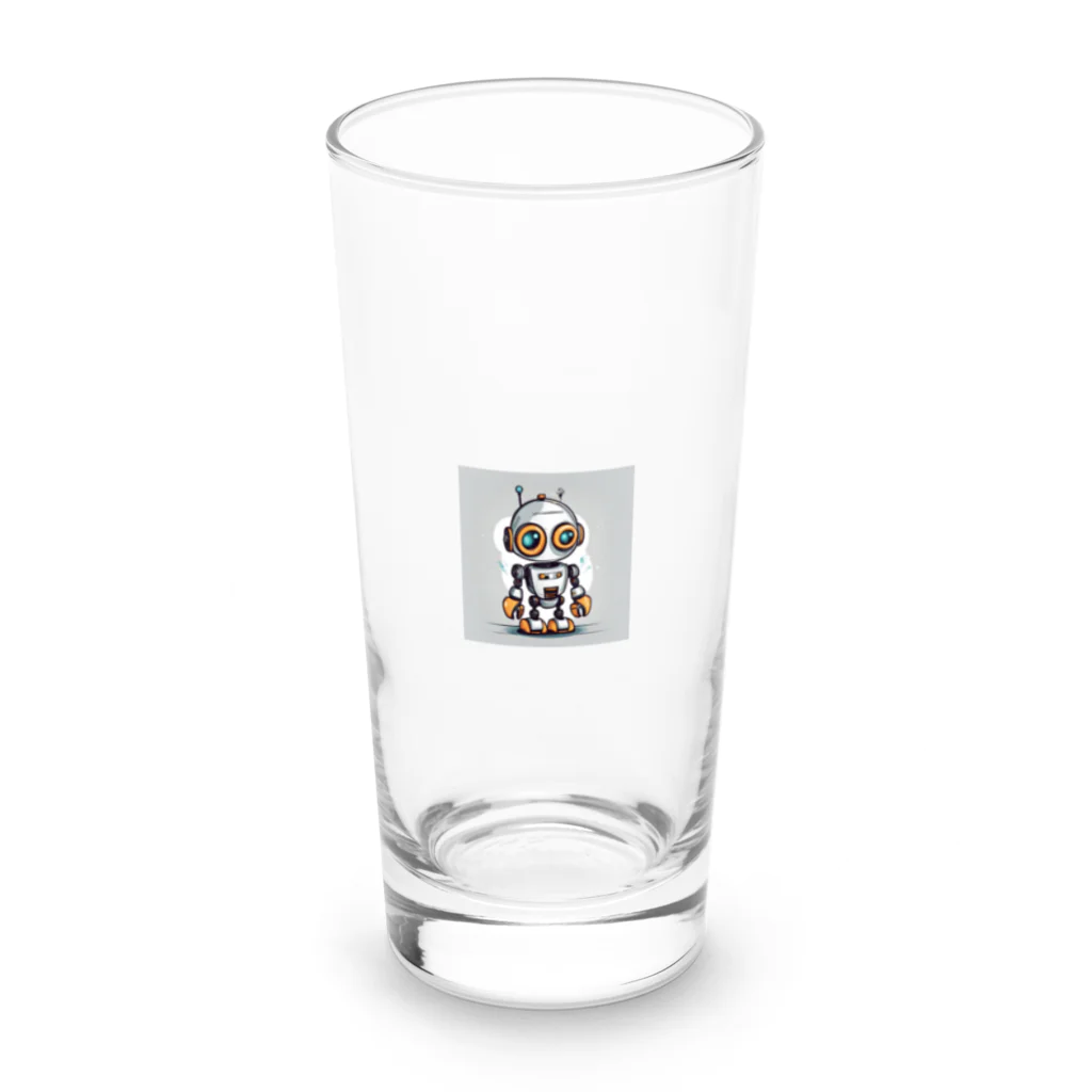 Freedomのかわいいロボットのイラストグッズ Long Sized Water Glass :front