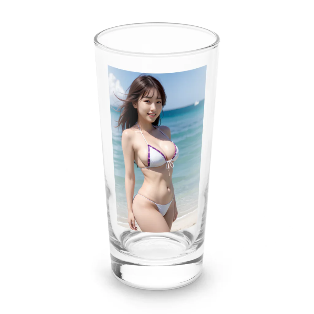 kamakirin011のAI美女の水着姿 005 Long Sized Water Glass :front