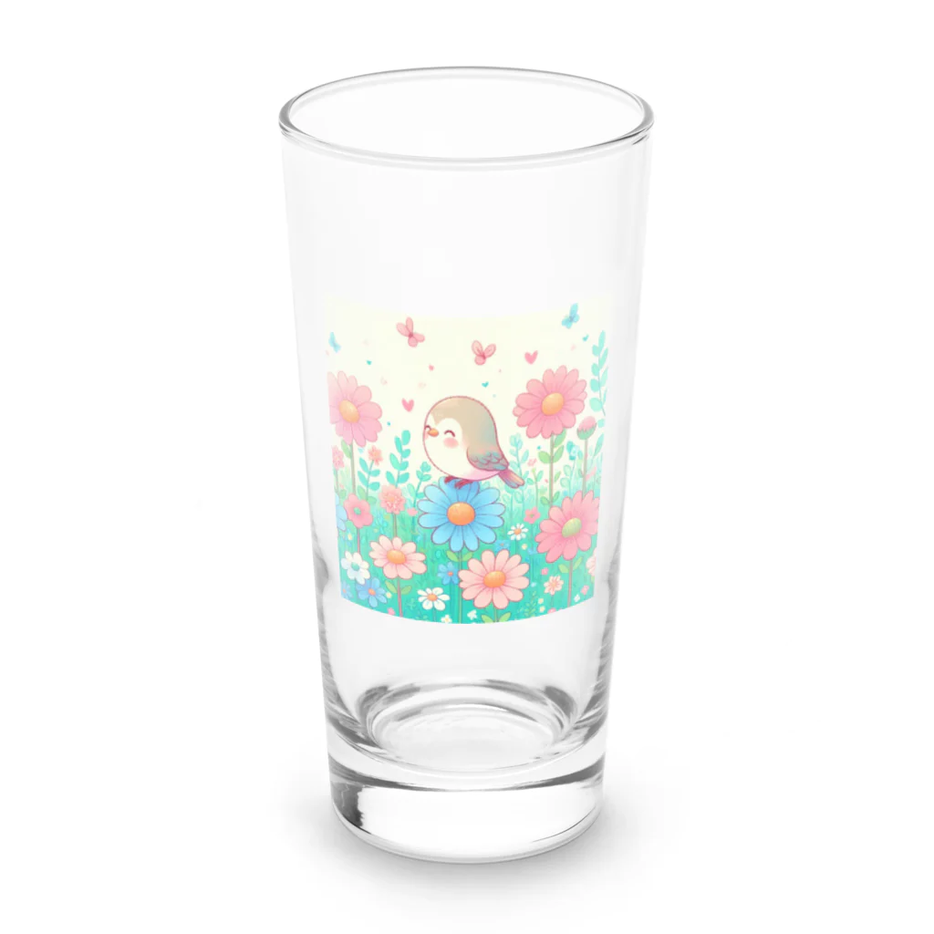 みきころん♡の小鳥のさえずり Long Sized Water Glass :front