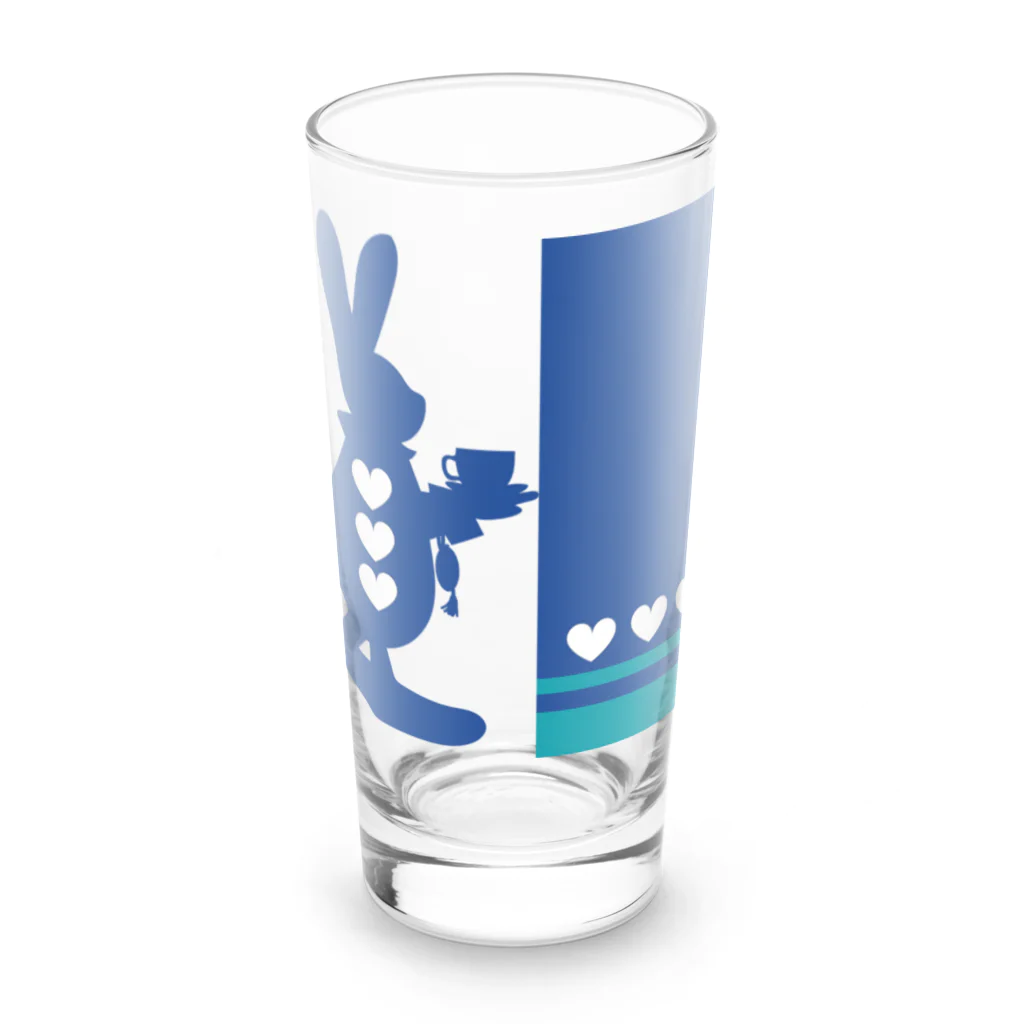 おはよう♥レオとニコの不思議のうささん Long Sized Water Glass :front