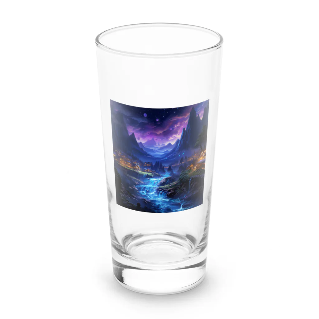 AQUAMETAVERSEの夜空　なでしこ1478 Long Sized Water Glass :front