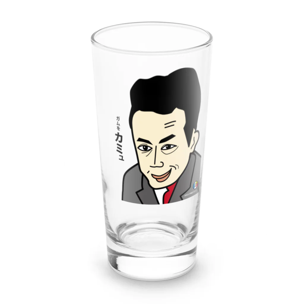 B-catのだじゃれ偉人シリーズ「カミュ」 Long Sized Water Glass :front