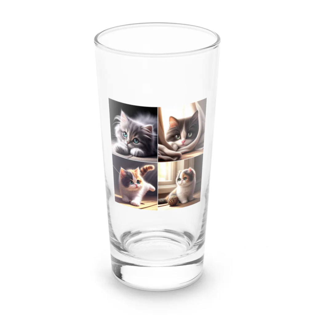 animalsの可愛い猫2 ロンググラス前面