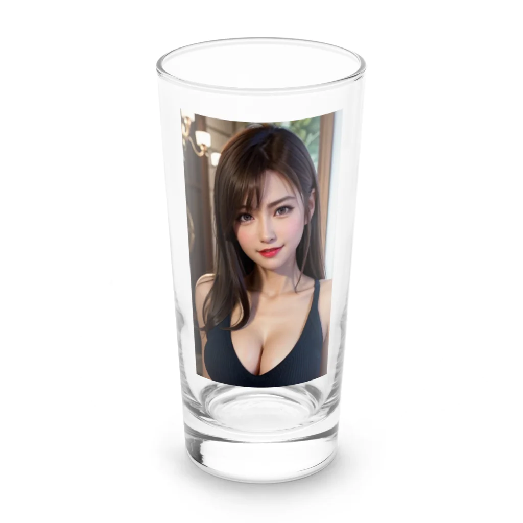 ai美女ショップの美人OLあかねちゃん Long Sized Water Glass :front