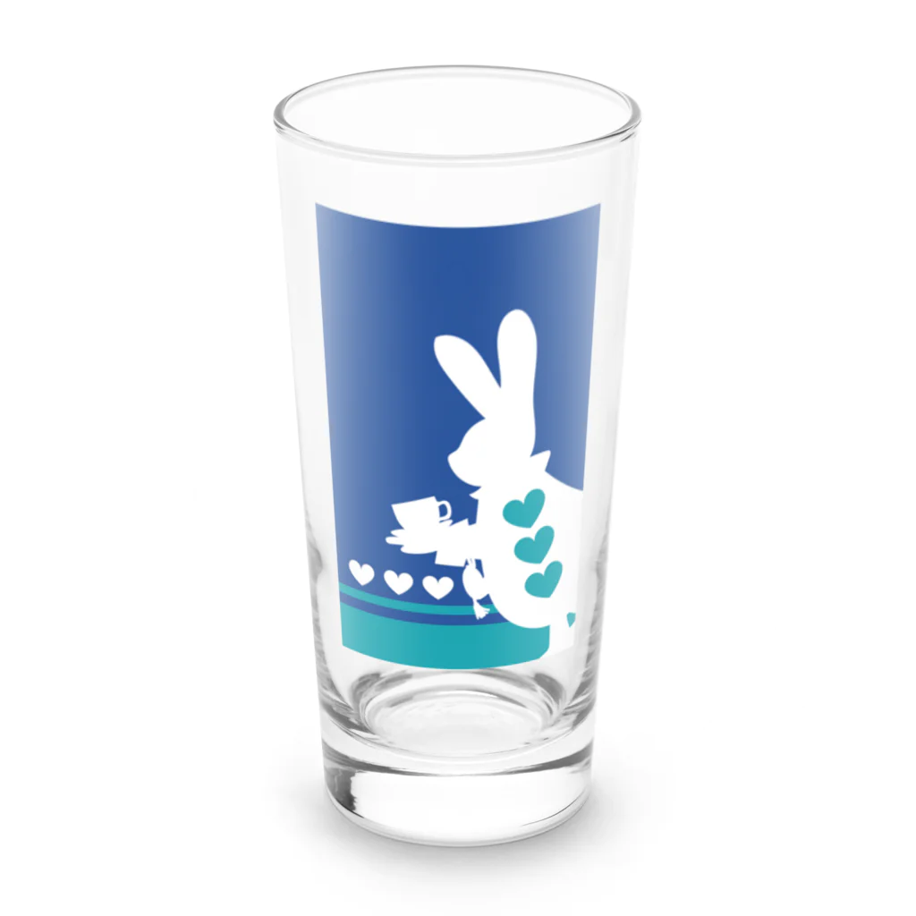 おはよう♥レオとニコの不思議のうささん Long Sized Water Glass :front