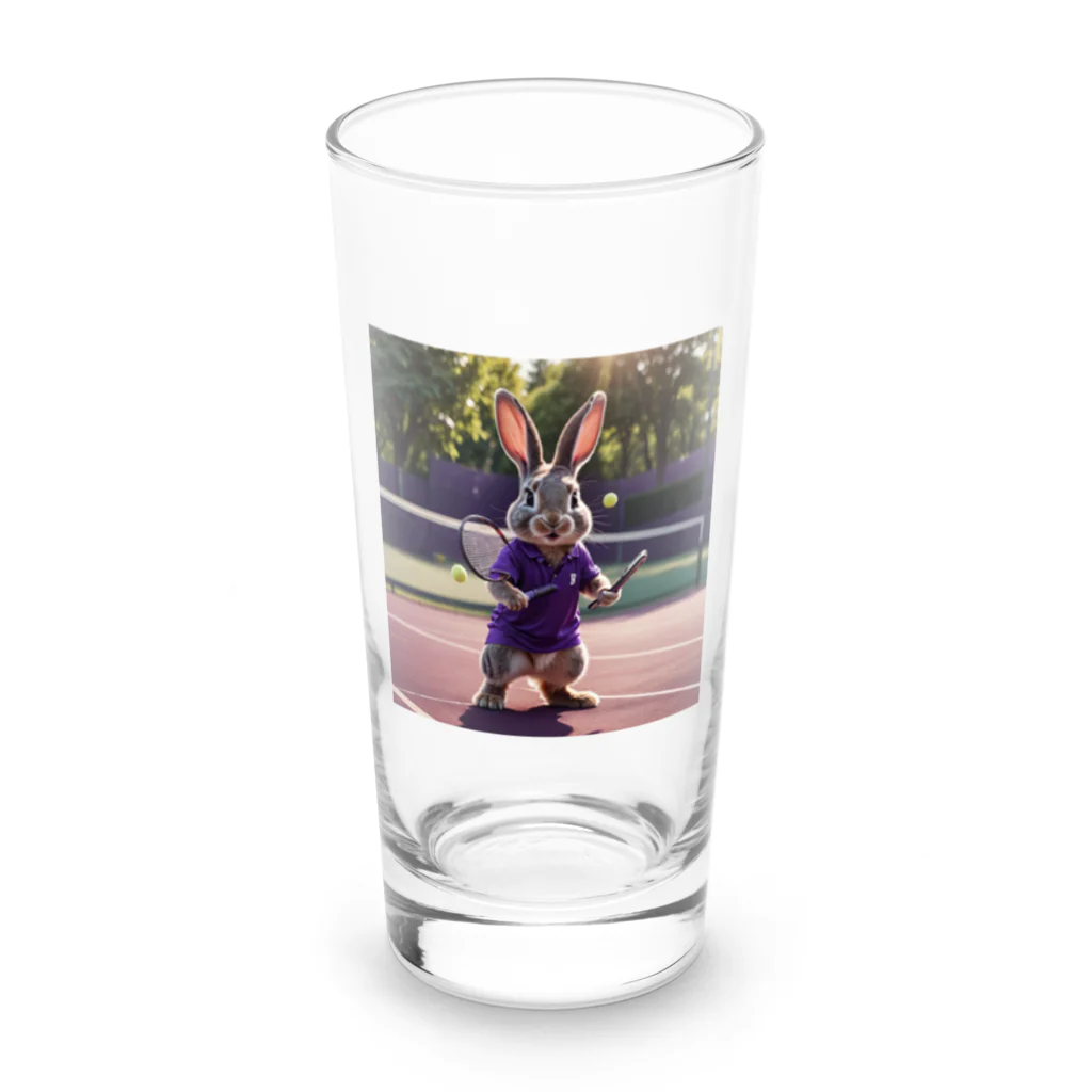 SmilePineのもふもふプリンセスのテニス Long Sized Water Glass :front