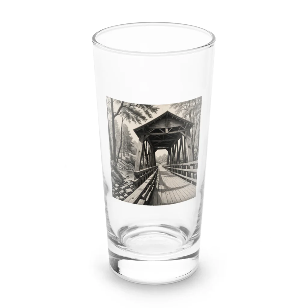 タマたまの木造橋 Long Sized Water Glass :front