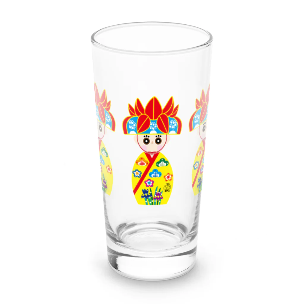 お祝かき_希望世(kimiyo)のみやらびちゃん Long Sized Water Glass :front