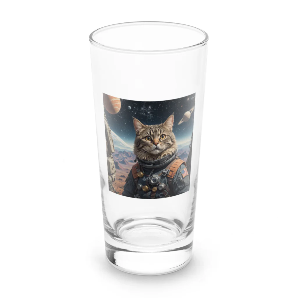 roogerの宇宙猫1 Long Sized Water Glass :front