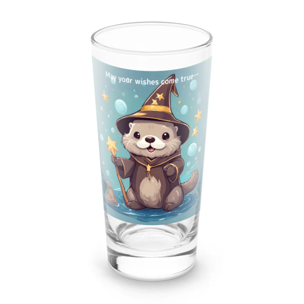 雑貨屋猫布団の願いが叶うラッコのお守りグッズ Long Sized Water Glass :front