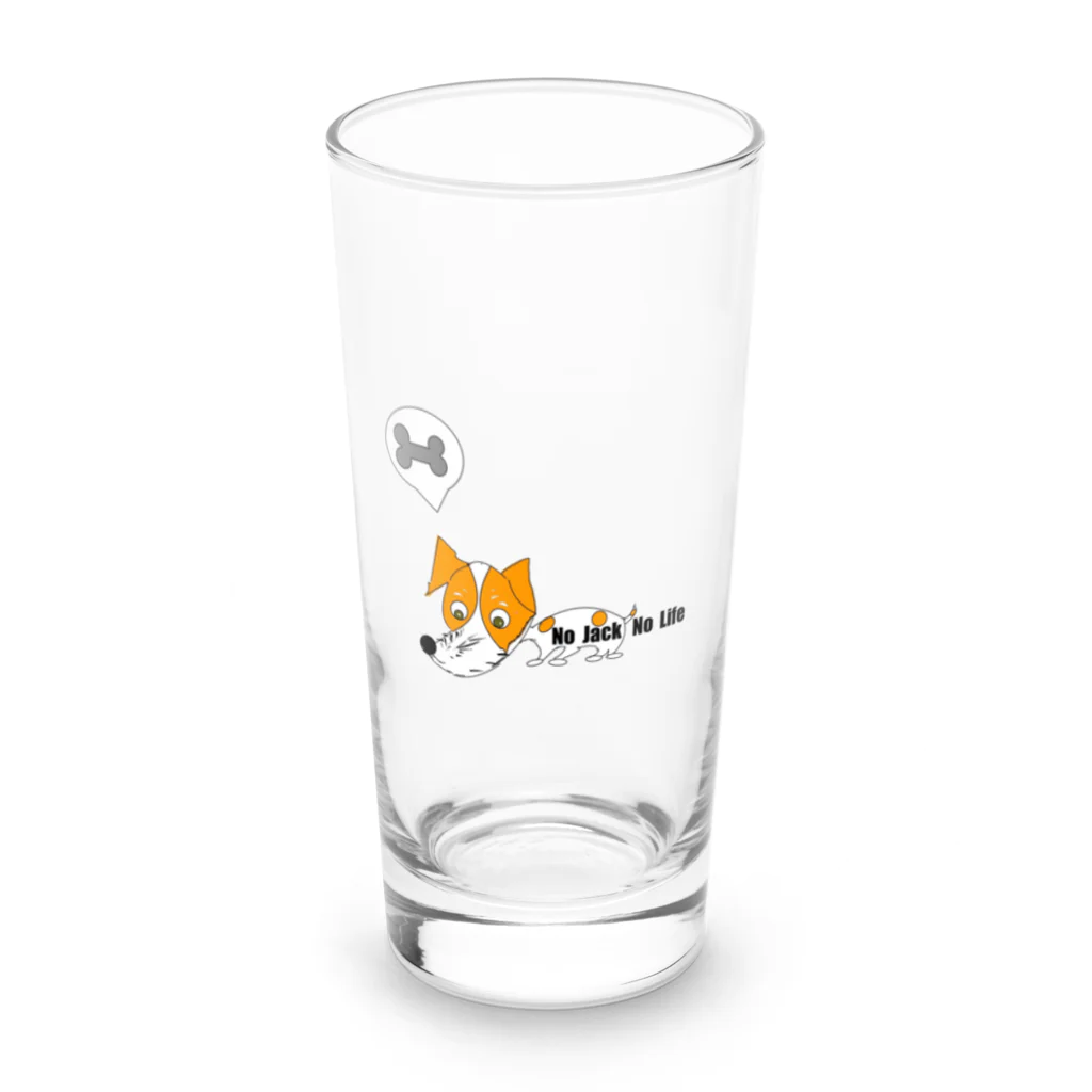 buuchapのジャックラッセル　No Jack No Life Long Sized Water Glass :front