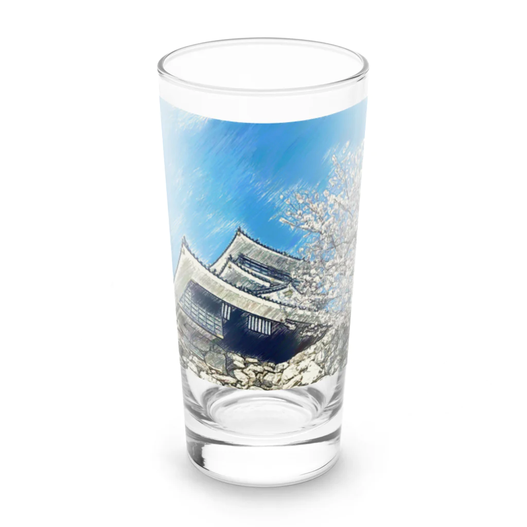 ピヨるっちの【浜松城】フォトアート Long Sized Water Glass :front