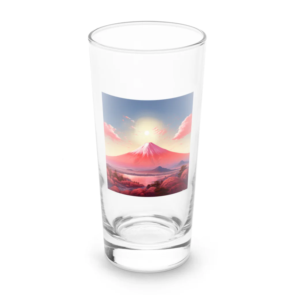 AQUAMETAVERSEの赤富士希望の印　なでしこ1478 ロンググラス前面