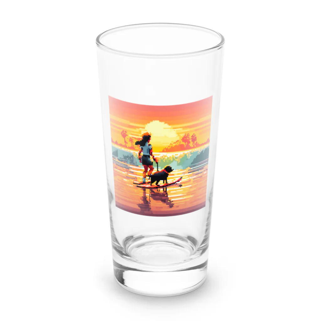 winwin6126の波乗りデビュー！ Long Sized Water Glass :front