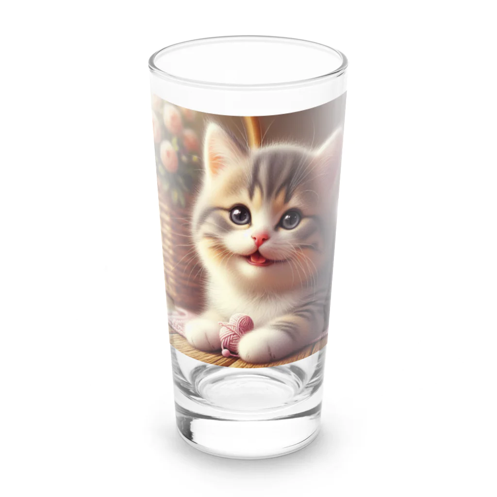 kangekiの遊ぶにゃんこNo.4 Long Sized Water Glass :front