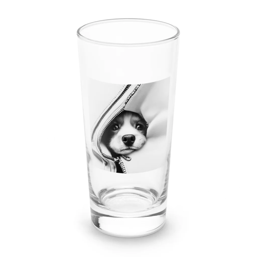 nakasato1979のジッパー犬 Long Sized Water Glass :front