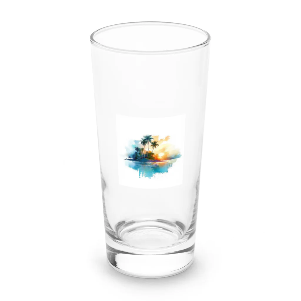 ニゴ猫　shopの夕日 Long Sized Water Glass :front