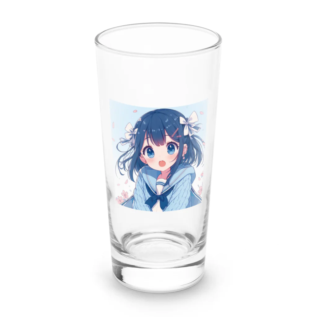 Gray’s shopのそらちゃん Long Sized Water Glass :front