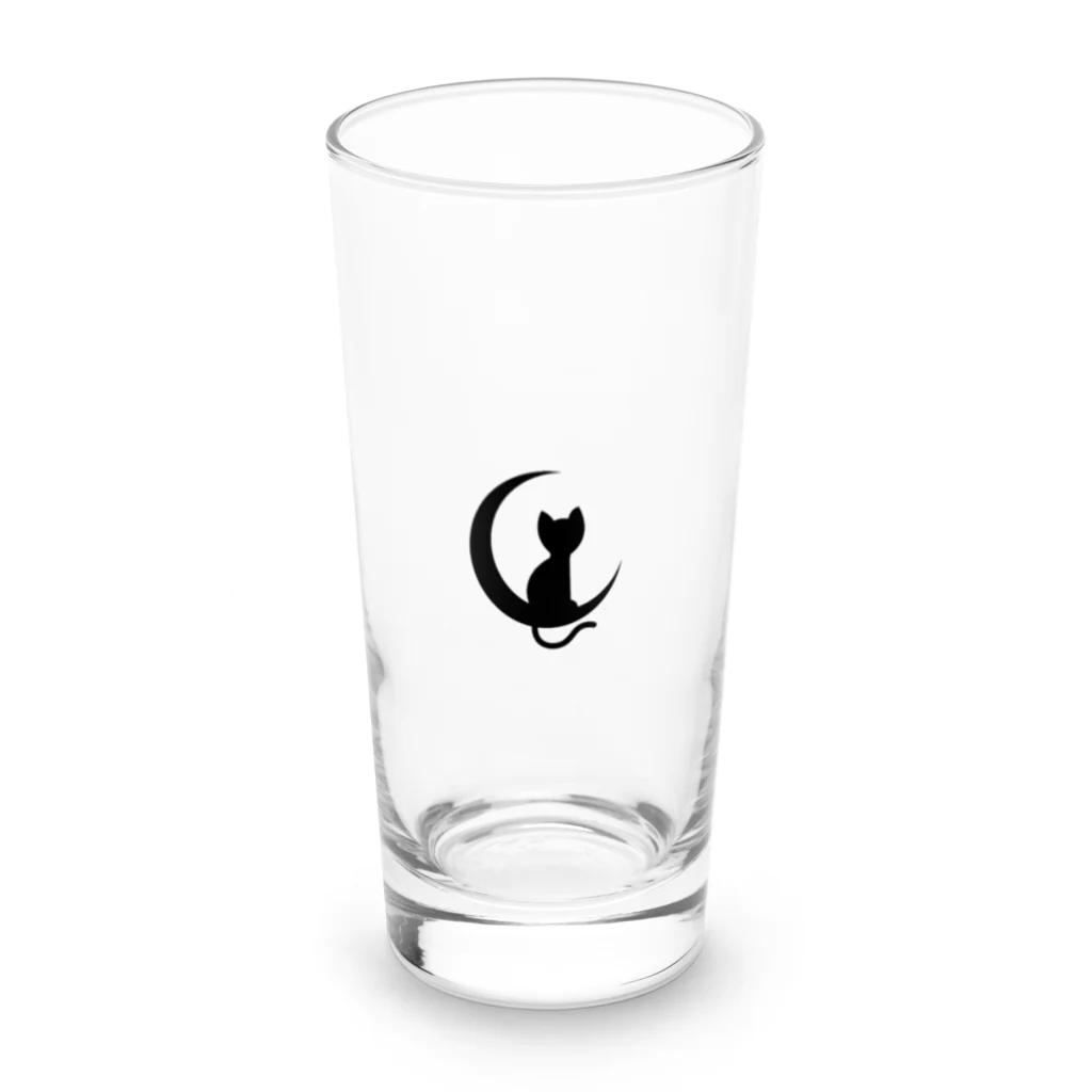 ばびろんショップの月猫 Long Sized Water Glass :front