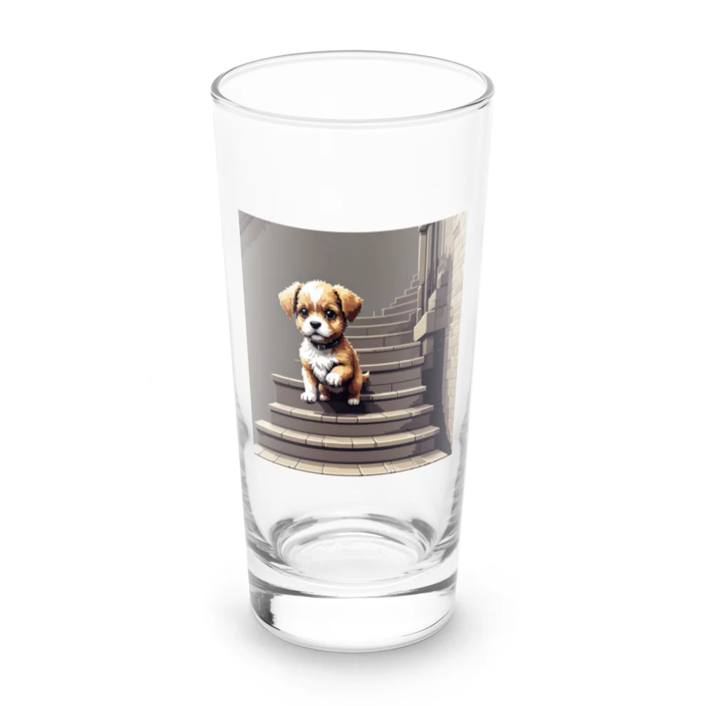 temtemの階段をおりる犬 Long Sized Water Glass :front