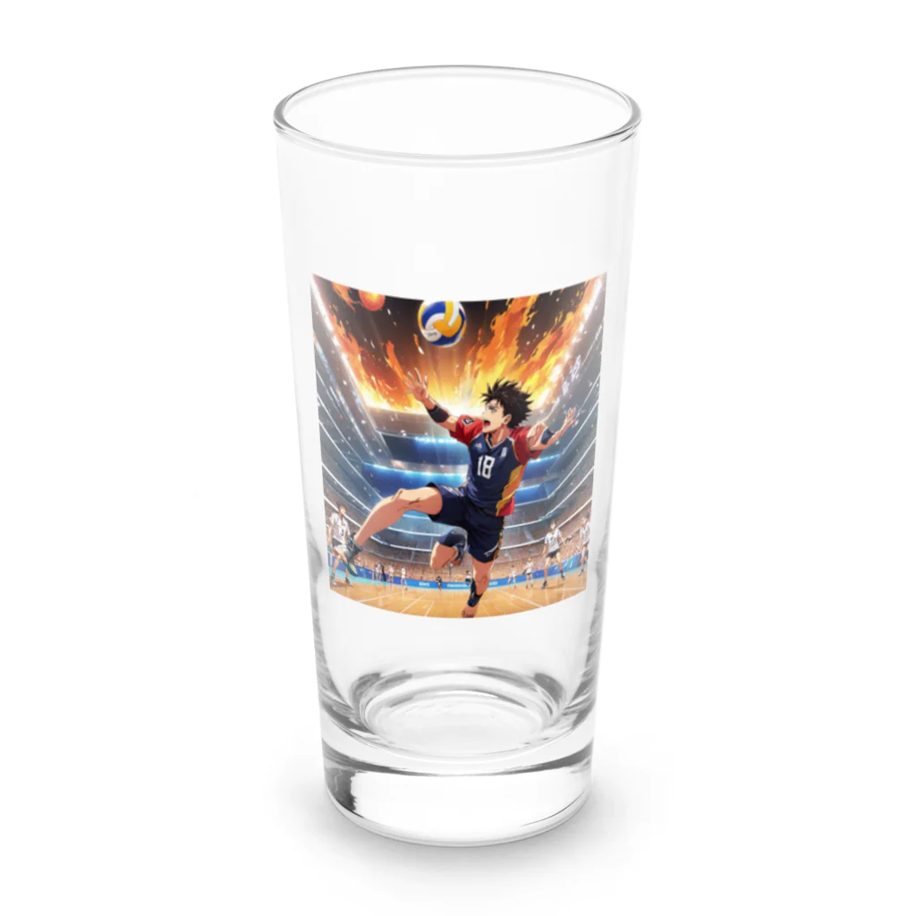 しんすけのバレーボール Long Sized Water Glass :front