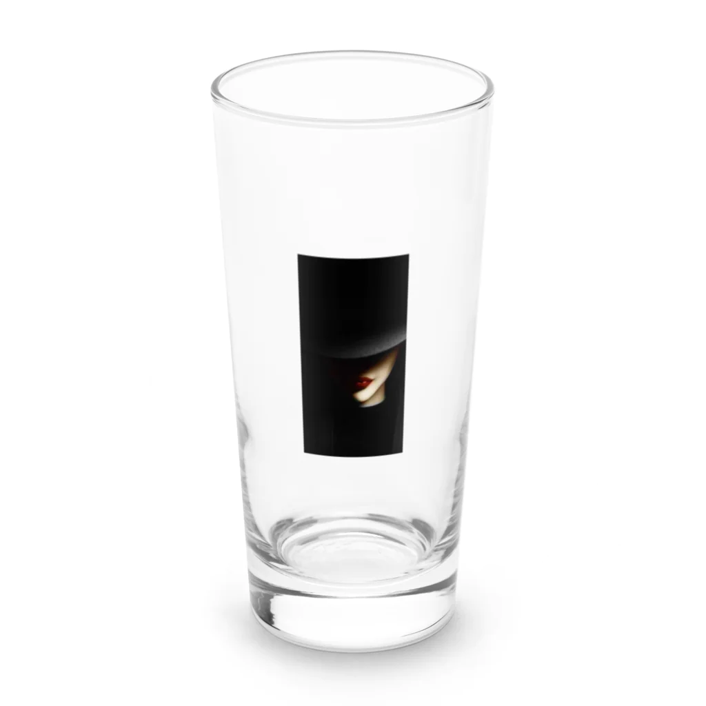 ニゴ猫　shopのlady red Long Sized Water Glass :front