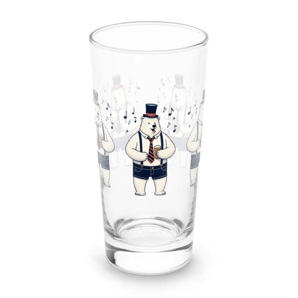 ほかほかしろくまのあったかざっかやのパーティしろくま Long Sized Water Glass :front