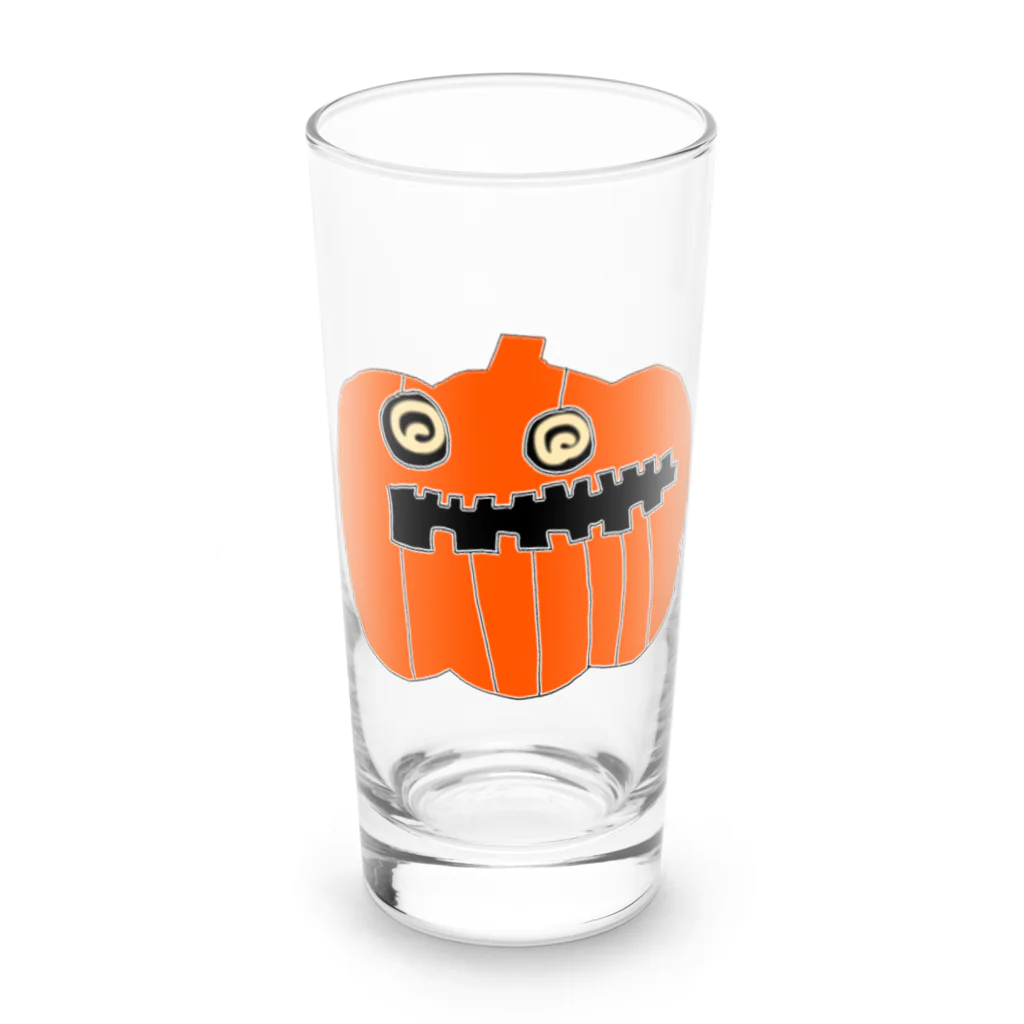 sian_のハロウィンかぼちゃ Long Sized Water Glass :front