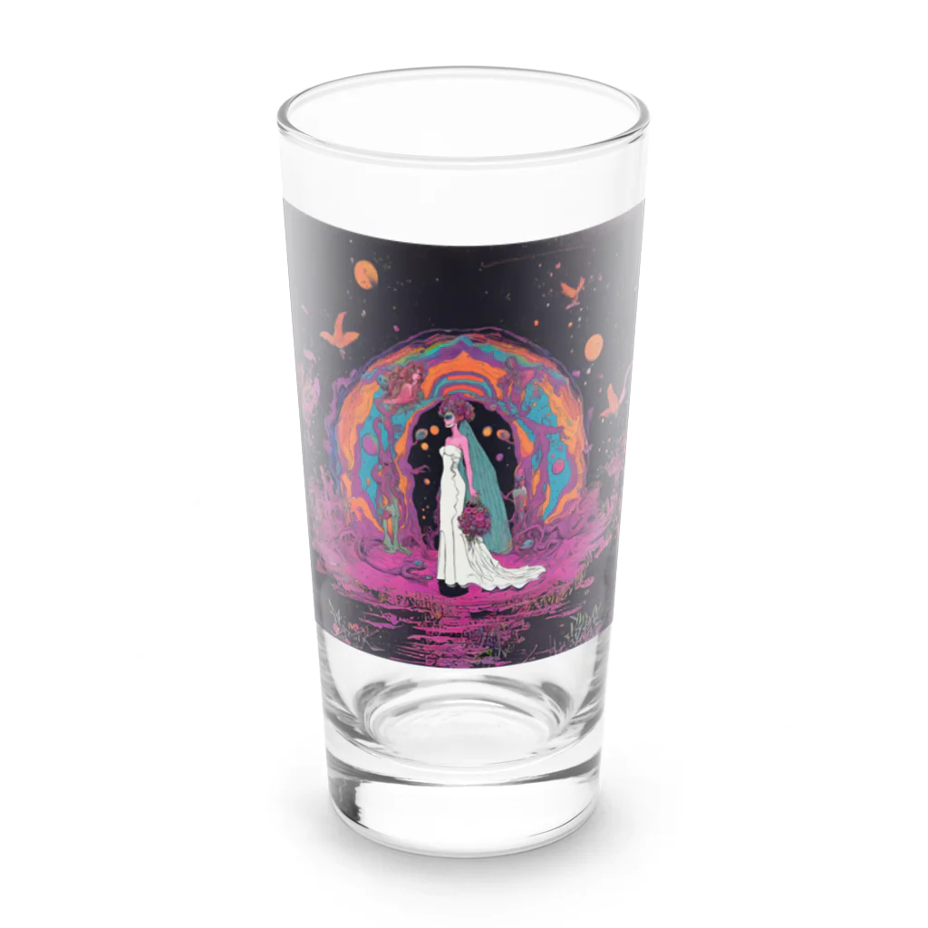 サイケデリックえりの美しき花嫁 Long Sized Water Glass :front