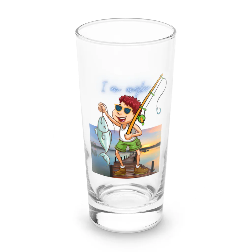 Yanjiisの釣りボーイ Long Sized Water Glass :front