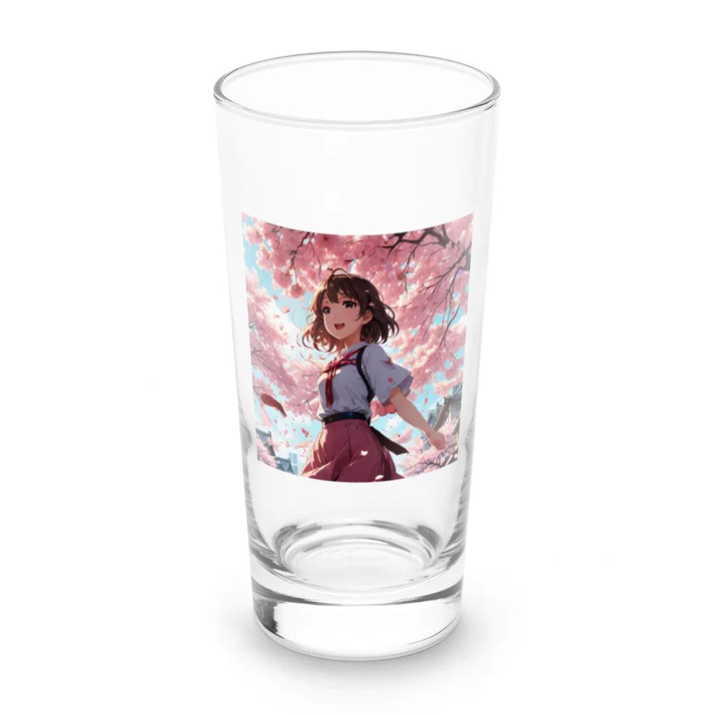 ここのよていの桜の季節 Long Sized Water Glass :front