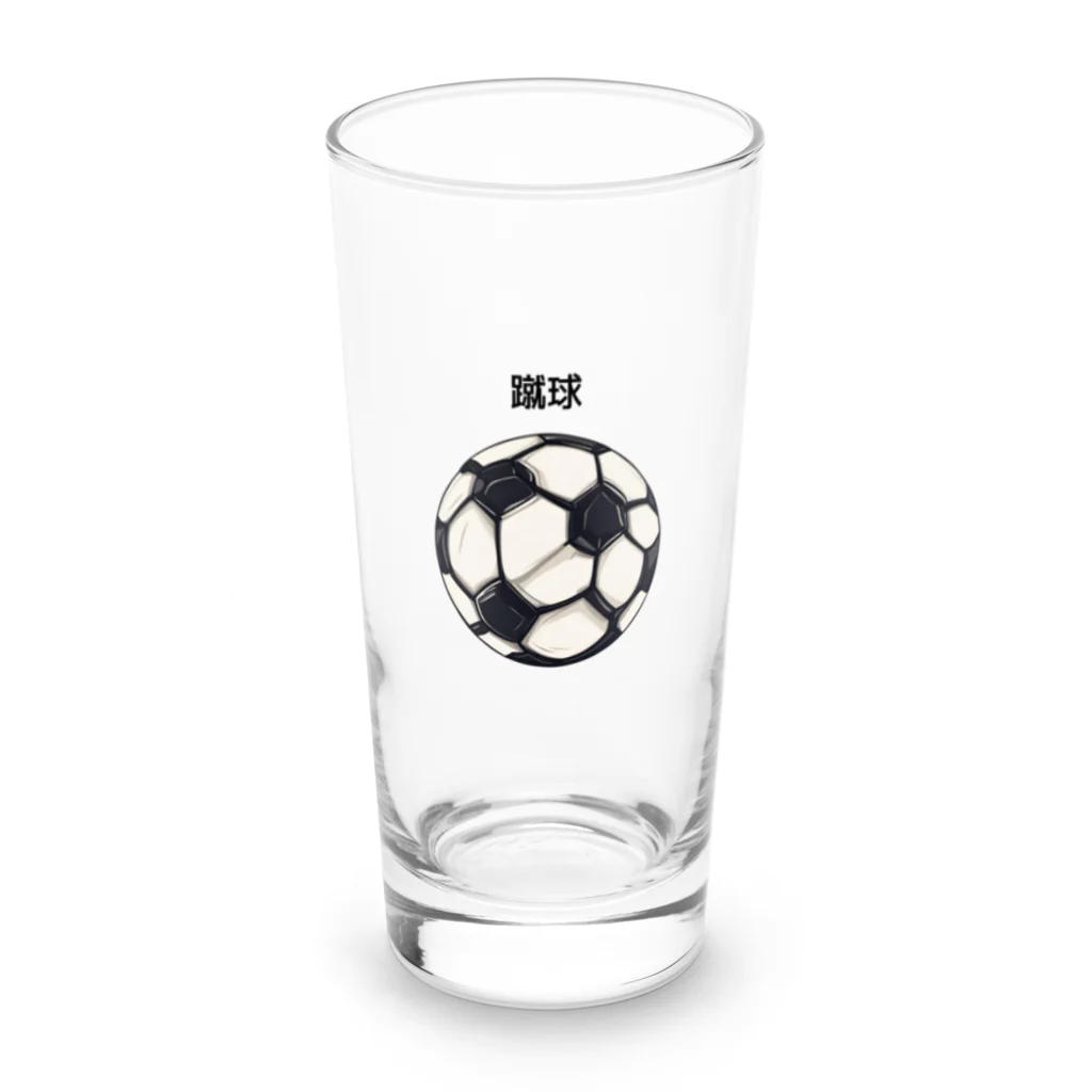 cocomomo777のサッカー　ボール Long Sized Water Glass :front