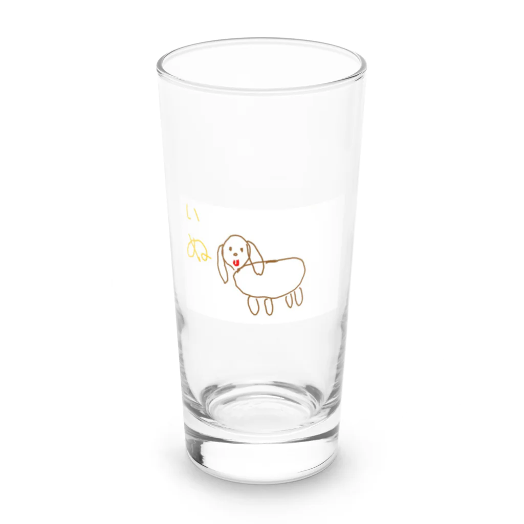 formalinmuimuiの8さいが描いた犬 Long Sized Water Glass :front