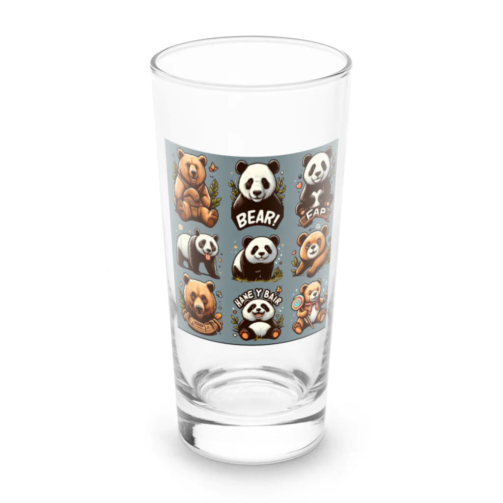 Riki-のクマジャック Long Sized Water Glass :front