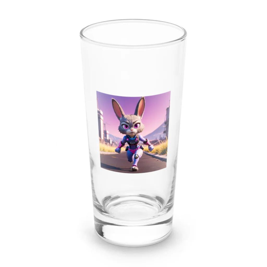 kaz_new9の未来のうさぎ戦士 Long Sized Water Glass :front