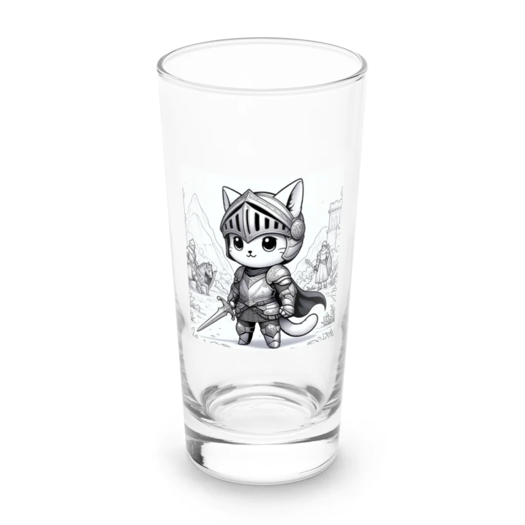 われらちきゅうかぞくのナイト キャッツ(Knight Cats) Long Sized Water Glass :front