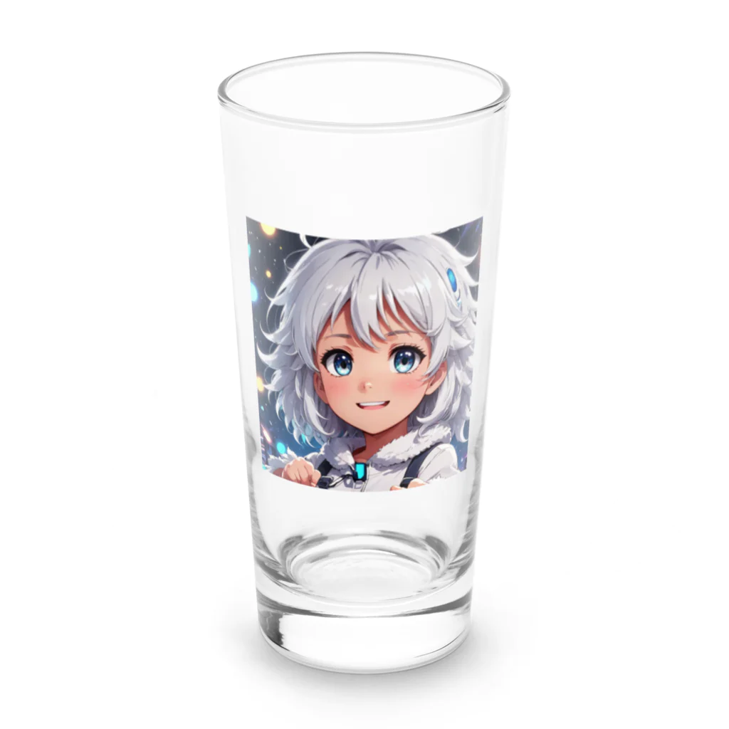 巫女スタぐらむのもふもふの美少女 Long Sized Water Glass :front