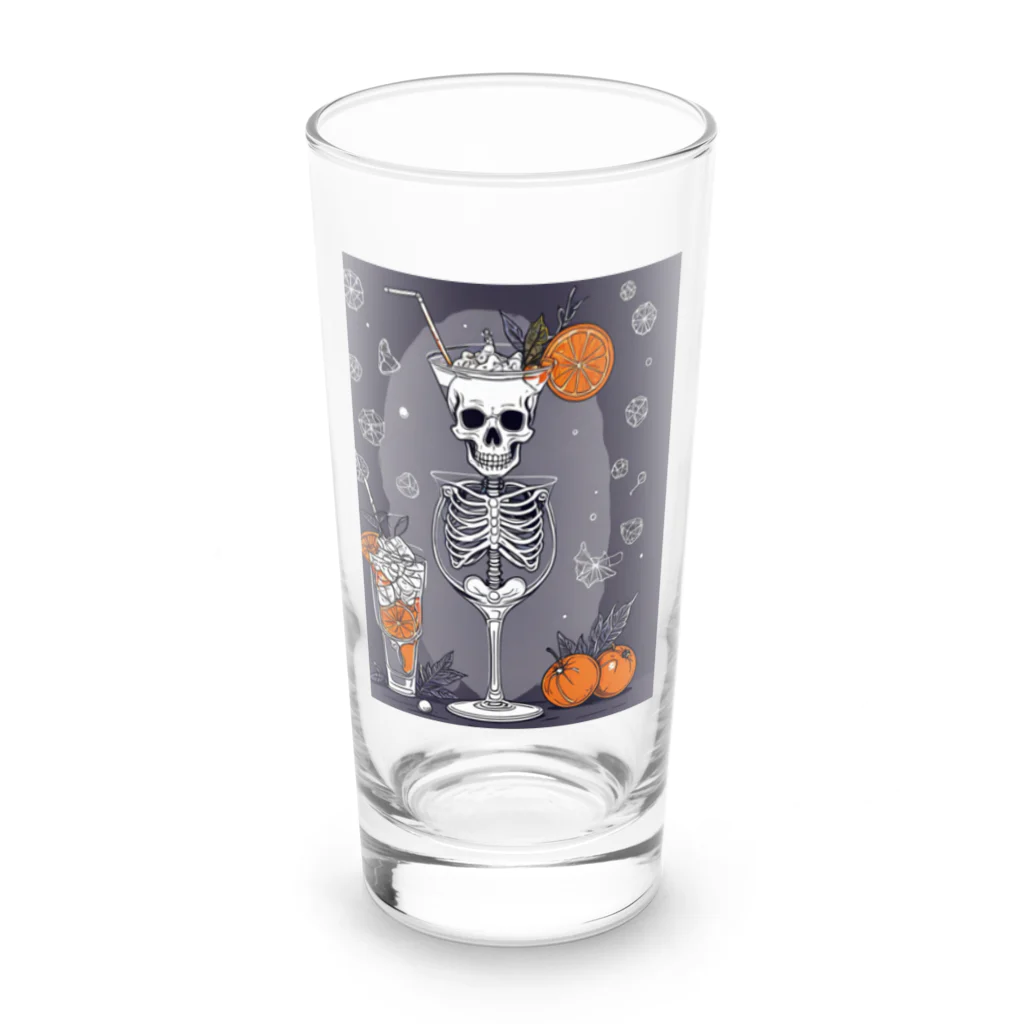 Skeletonのユニークなスケルトンアートがおしゃれに輝く！ Long Sized Water Glass :front