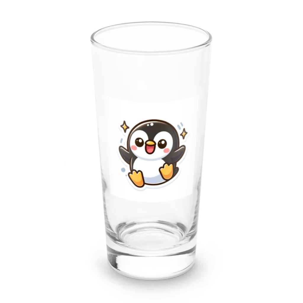 やってるよ！のキラキラぺんぎん Long Sized Water Glass :front