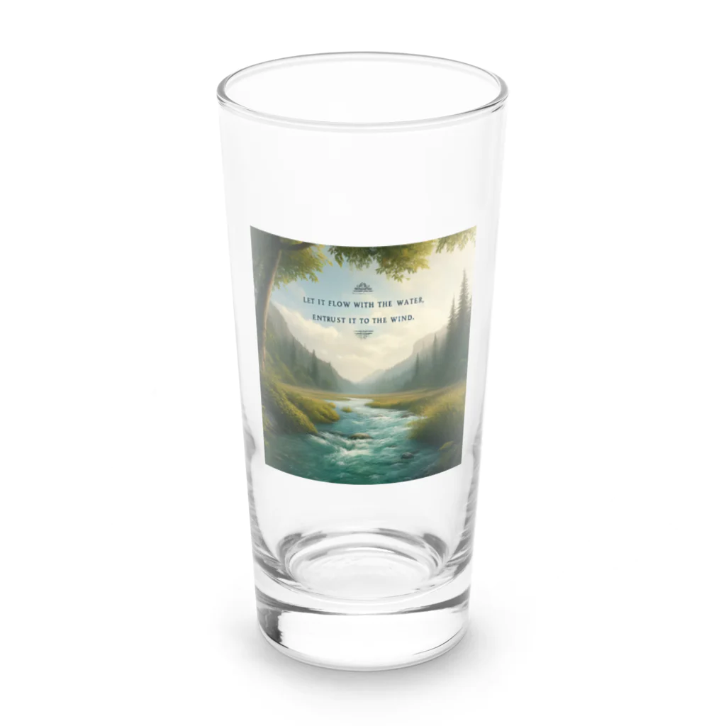 M Y (Yoshida Masaru)の「水に流れ、風に託す」 Long Sized Water Glass :front