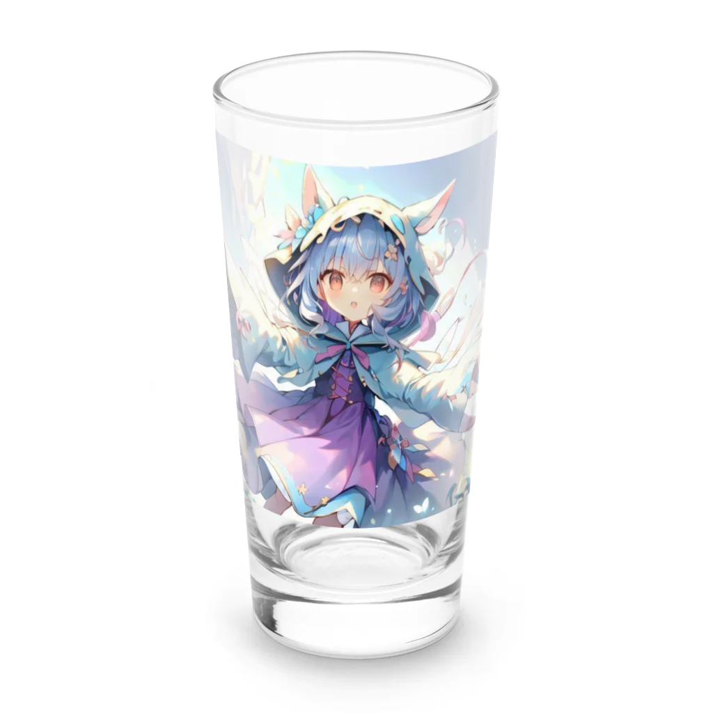 はるちゃん|AIイラスト垢のかわいいゴースト Long Sized Water Glass :front