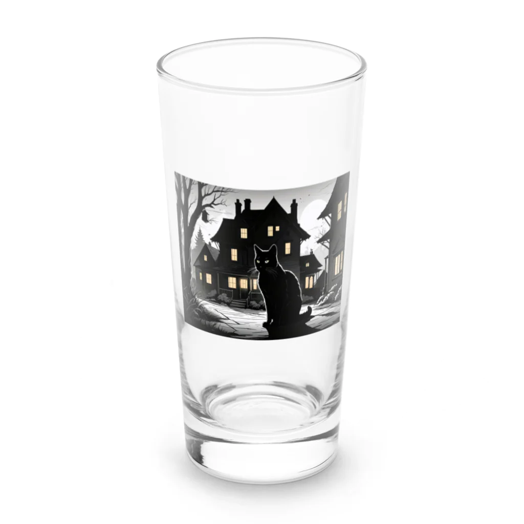 studio eizoの黒猫の思い (=^・^=) Long Sized Water Glass :front