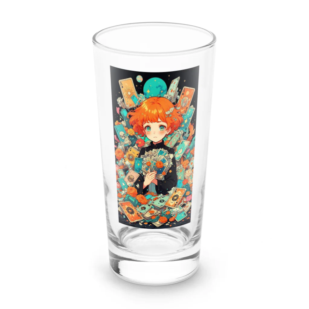 AQUAMETAVERSEのトランプ占いの少女 アメジスト 2846 Long Sized Water Glass :front