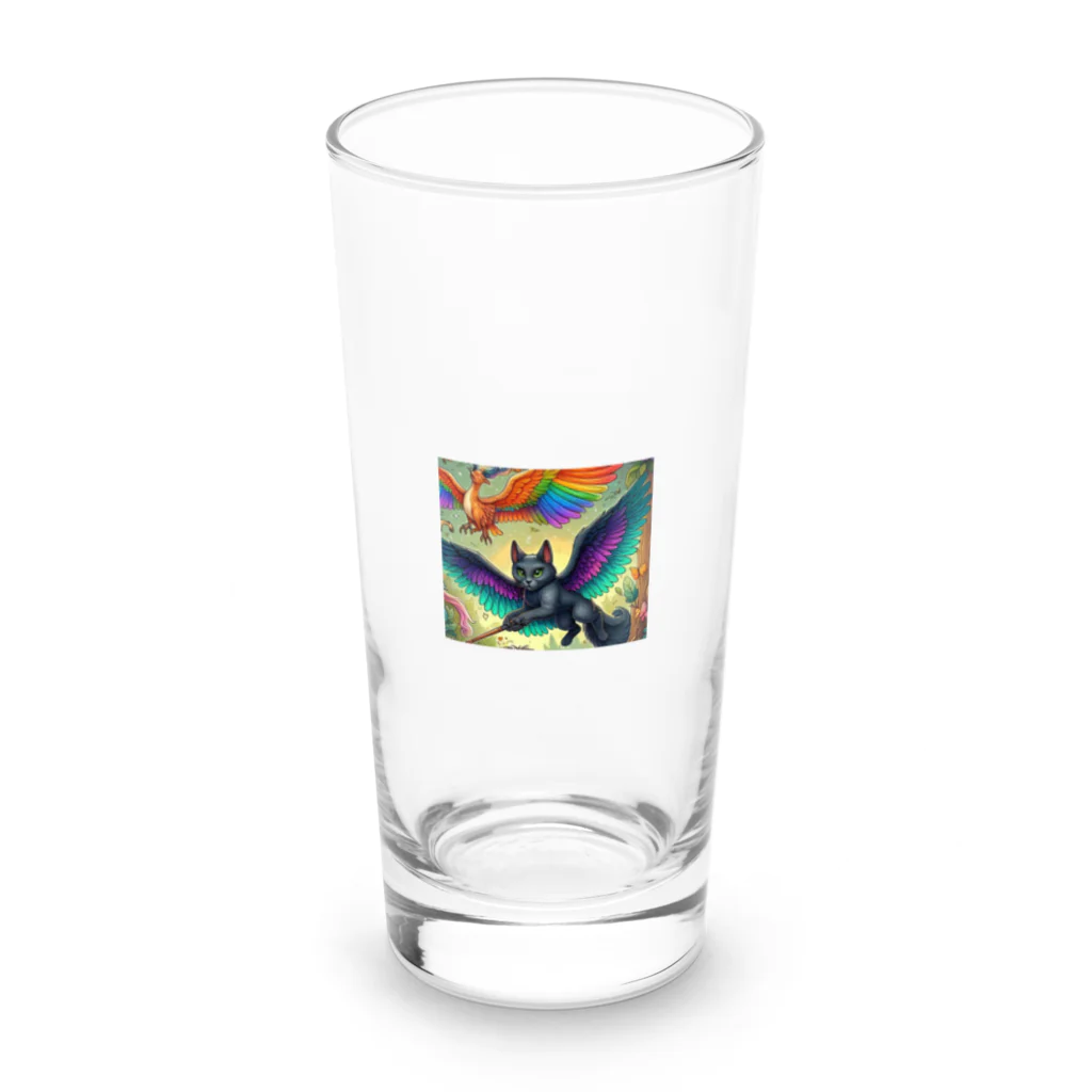 momonekokoの黒猫の魔法使い Long Sized Water Glass :front