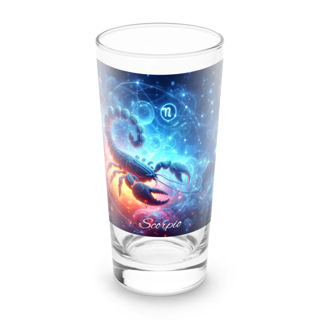 huwari-hanaakariの星のきらめき　蠍座イメージ Long Sized Water Glass :front